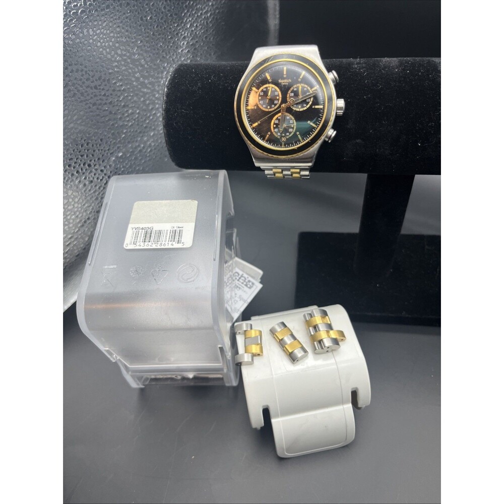 Swatch Watch YVS423G Stainless Steel 2013 W/ Links & Case